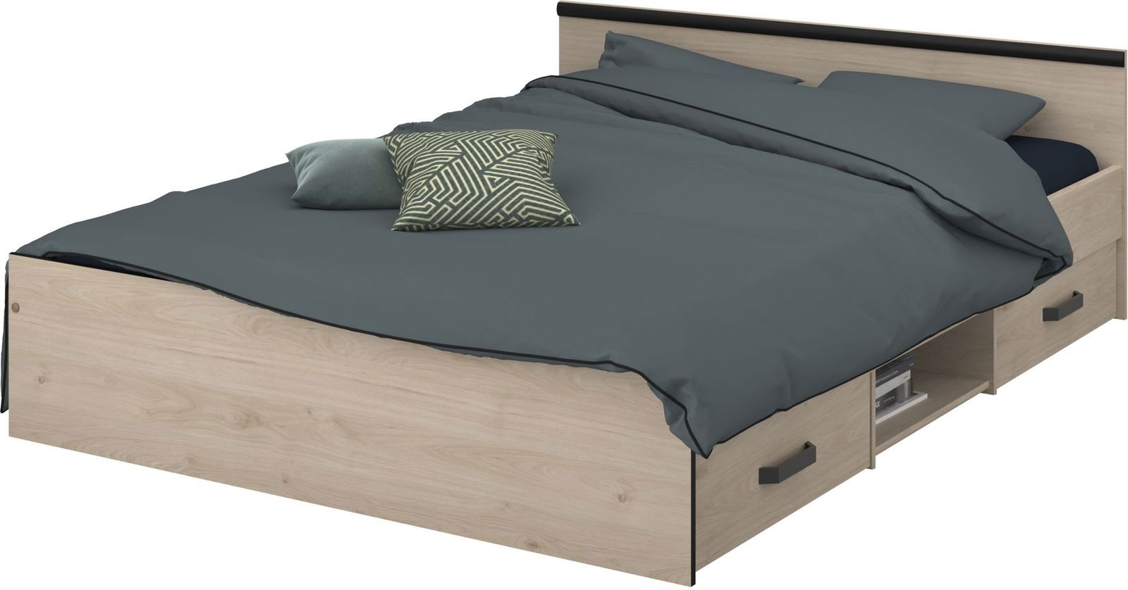 Κρεβάτι Novel-140 x 190-Fusiko-Mavro 1