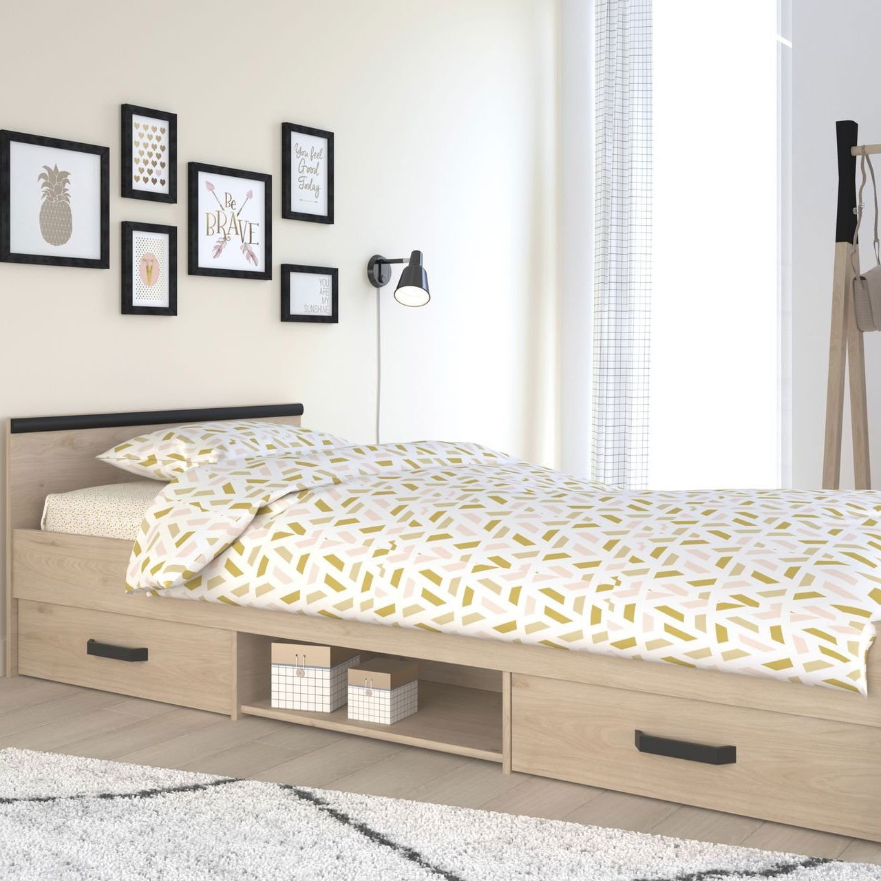 Κρεβάτι παιδικό Novel-Fusiko-Mavro 1