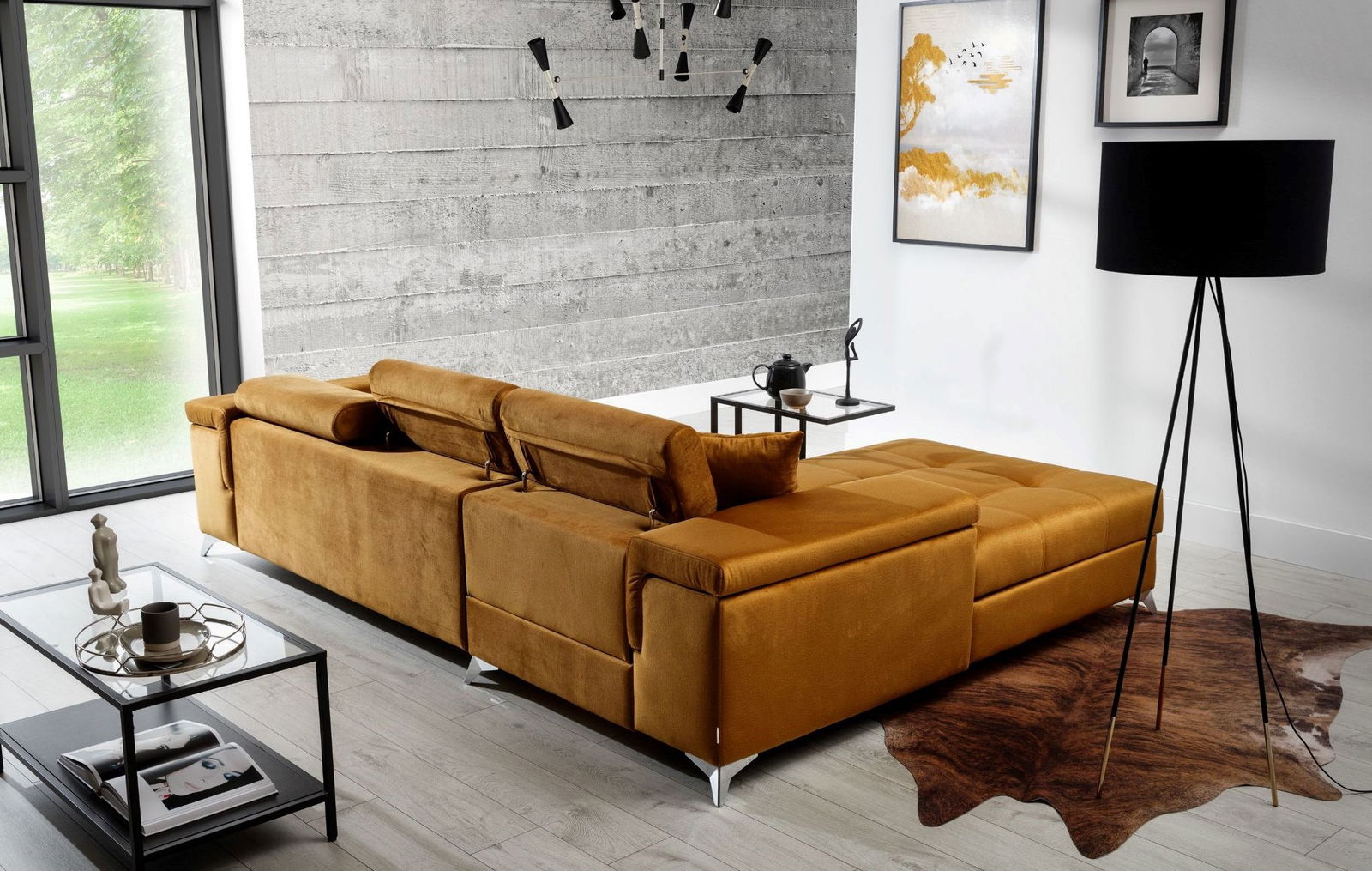 Γωνιακός καναπές Osby 5