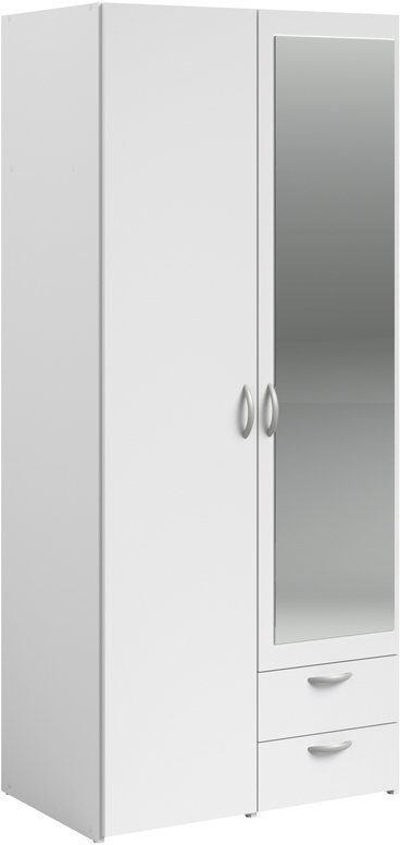 Ντουλάπα Dorm δίφυλλη με καθρέπτη 1