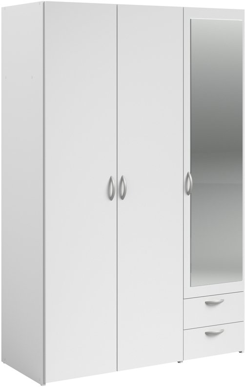 Ντουλάπα Dorm τρίφυλλη με καθρέπτη 1