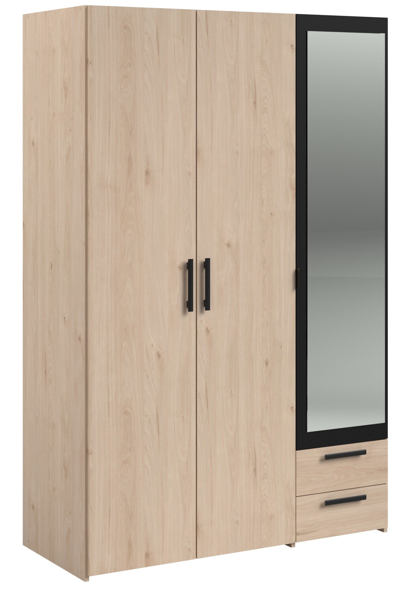 Ντουλάπα Dorm τρίφυλλη με καθρέπτη 4