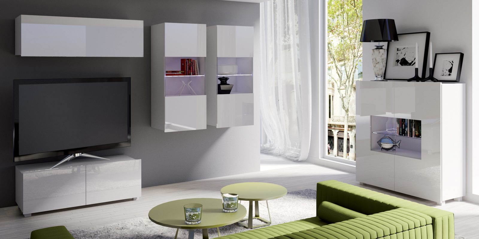 Βιτρίνα Calabrini κρεμαστή 5