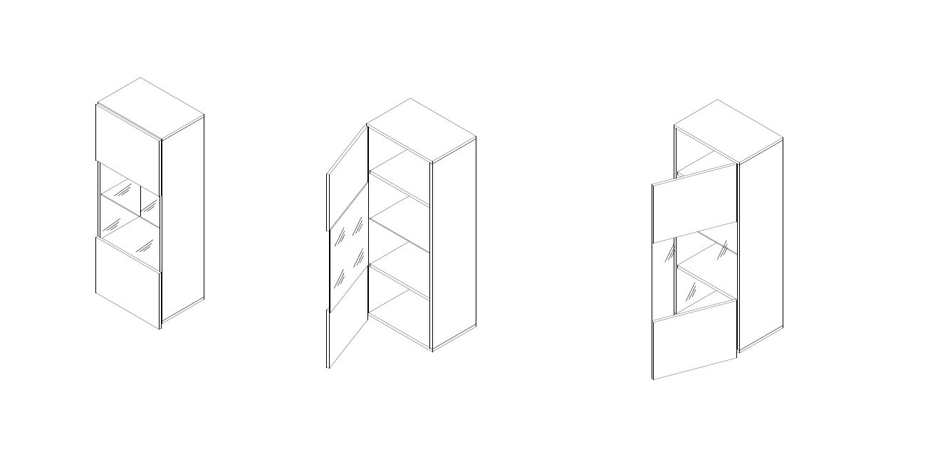 Βιτρίνα Calabrini κρεμαστή 6