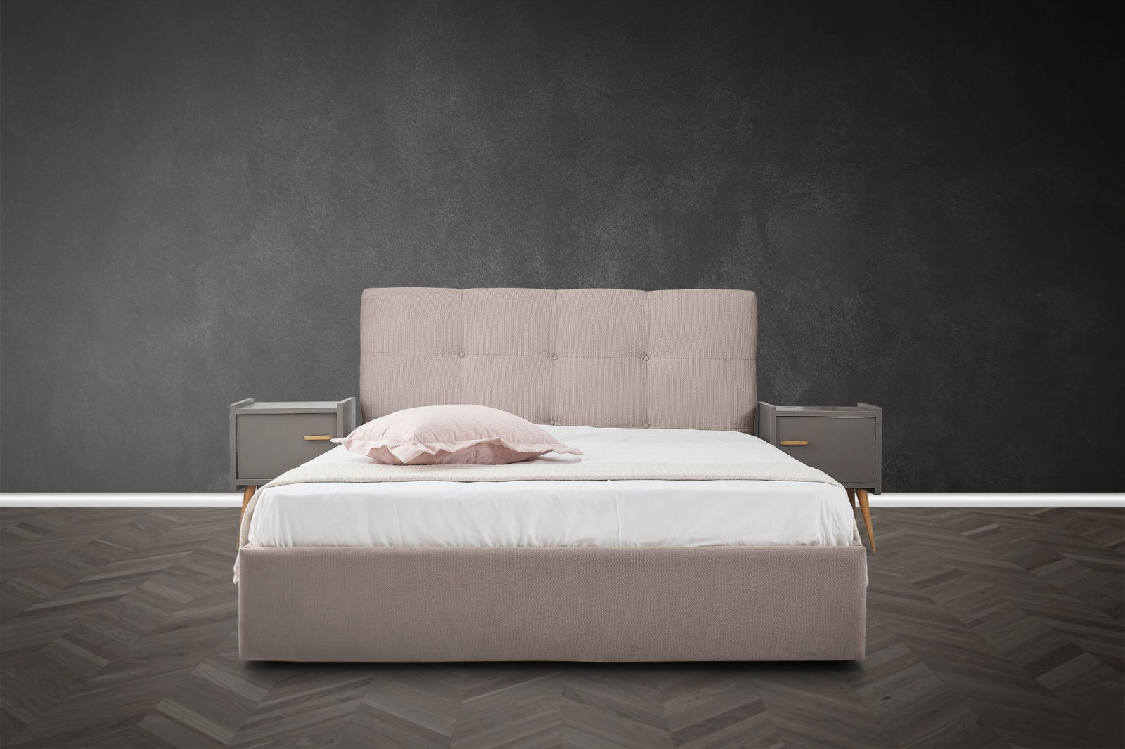 Επενδυμένο Κρεβάτι Famous 2