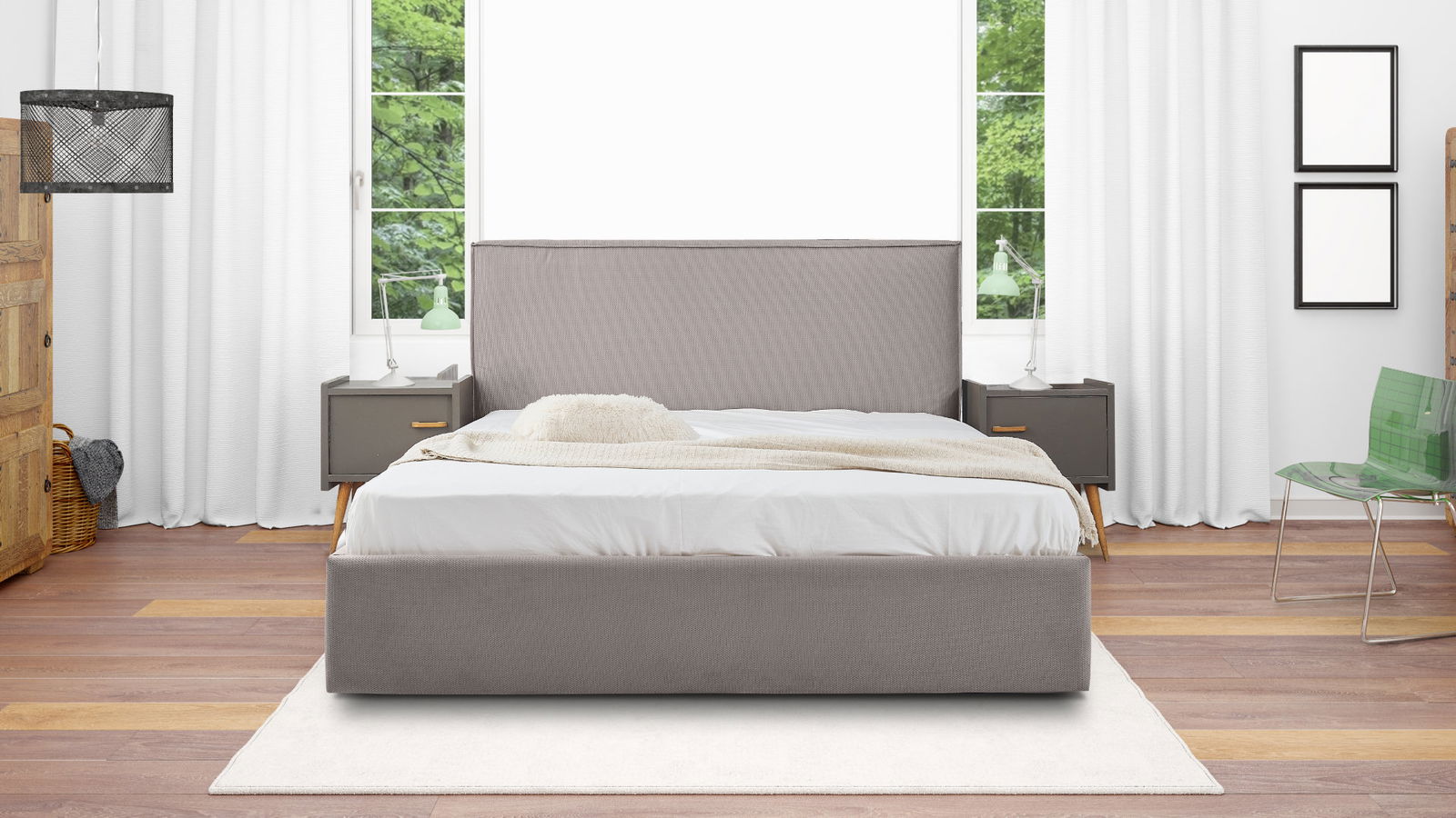 Επενδυμένο Κρεβάτι Pure 2