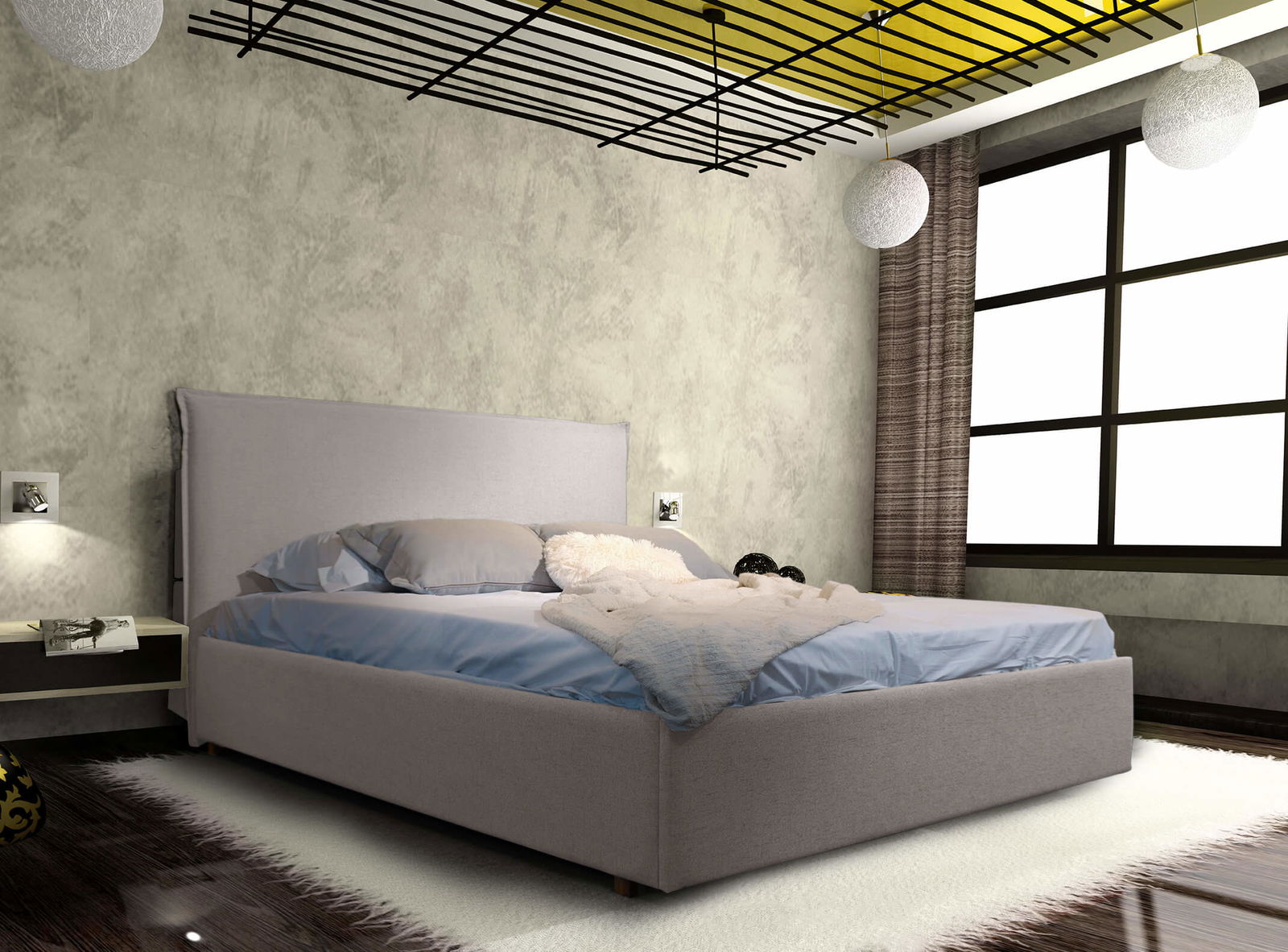 Επενδυμένο Κρεβάτι Harmony 2