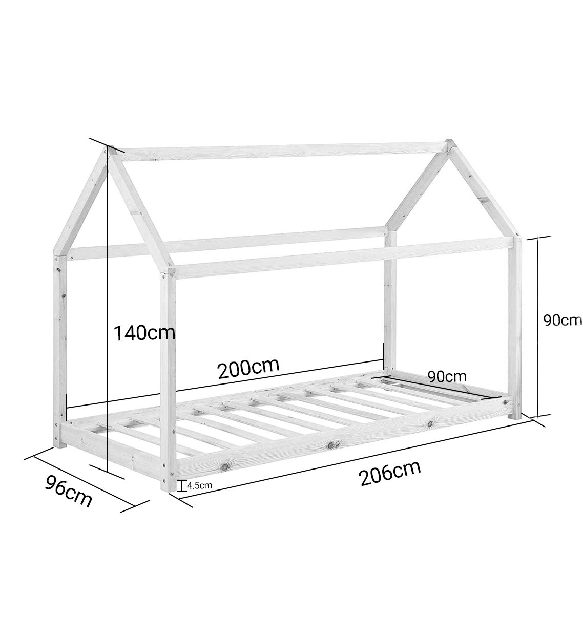 Κρεβάτι παιδικό Layla-Leuko 6