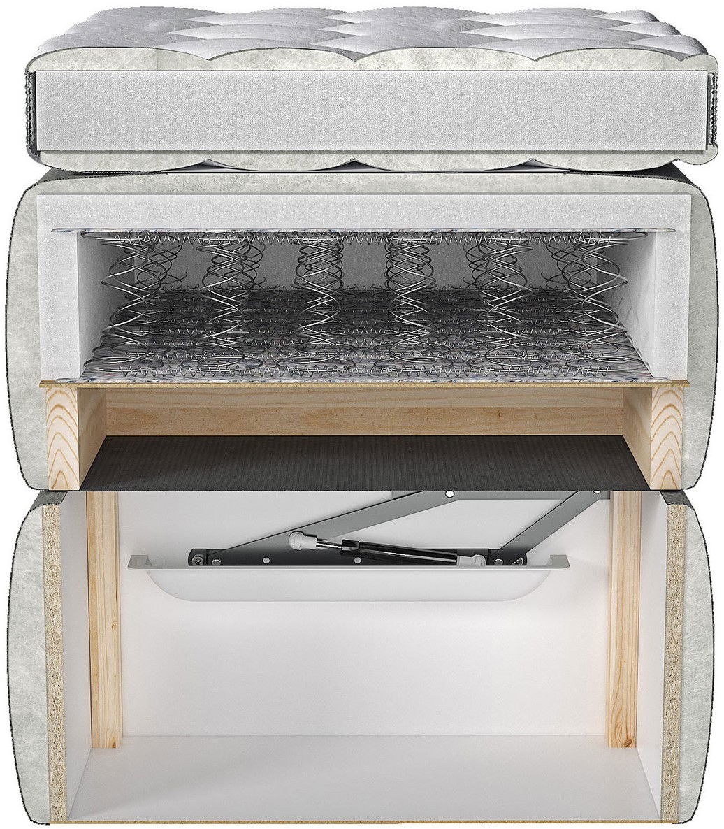 Επενδυμένο κρεβάτι Dave 4