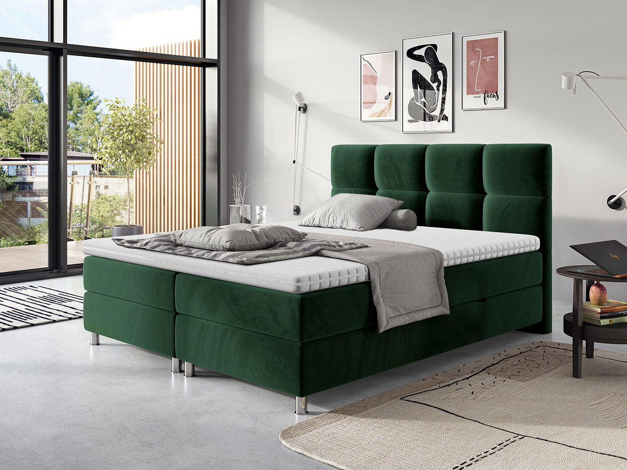 Επενδυμένο κρεβάτι Dave 6