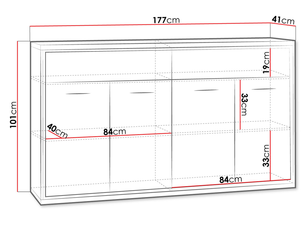 Μπουφές Mediolan AT08 4