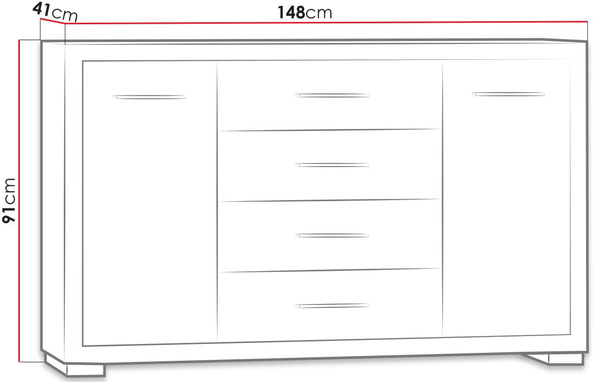 Συρταριέρα Vegas 2D4S 3