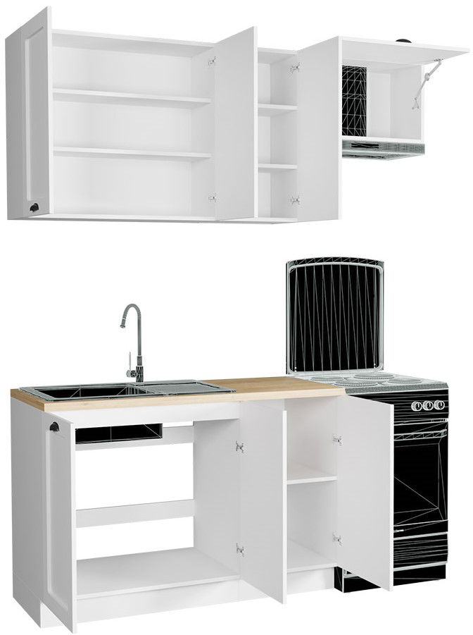 Σύνθεση κουζίνας Adele-Μήκος: 180 εκ. 2