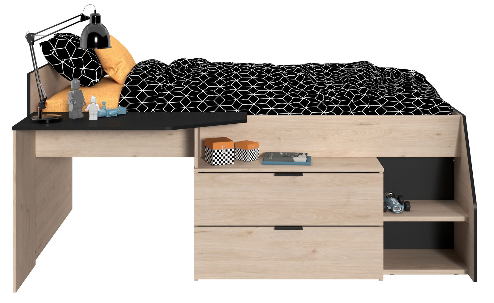 Χαμηλή κουκέτα Latte - Φυσικό 1