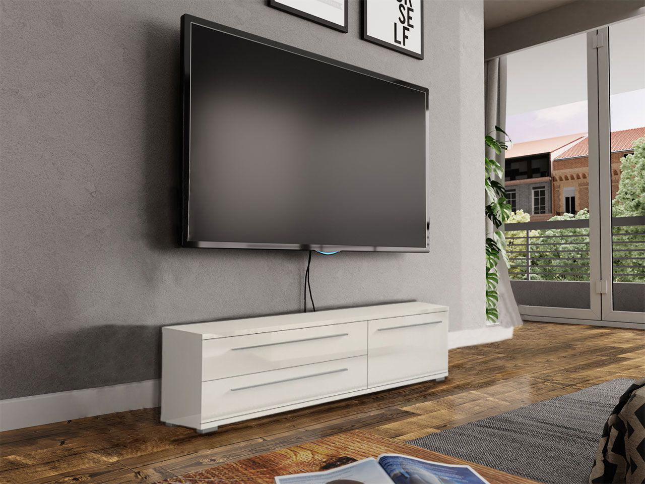 Έπιπλο τηλεόρασης Realm 1D2S 4