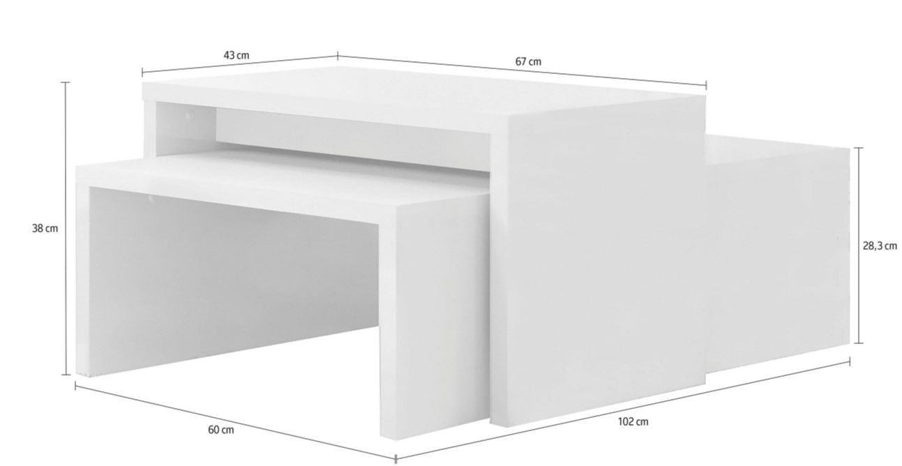 Τραπεζάκι σαλονιού Realm plus 3