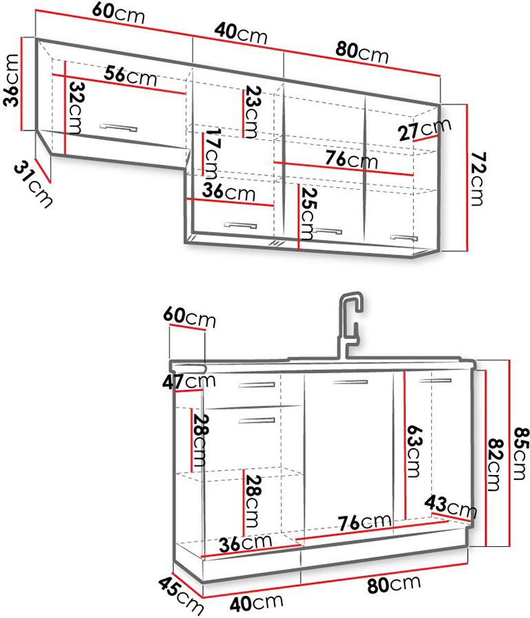 Σύνθεση κουζίνας Clara 5