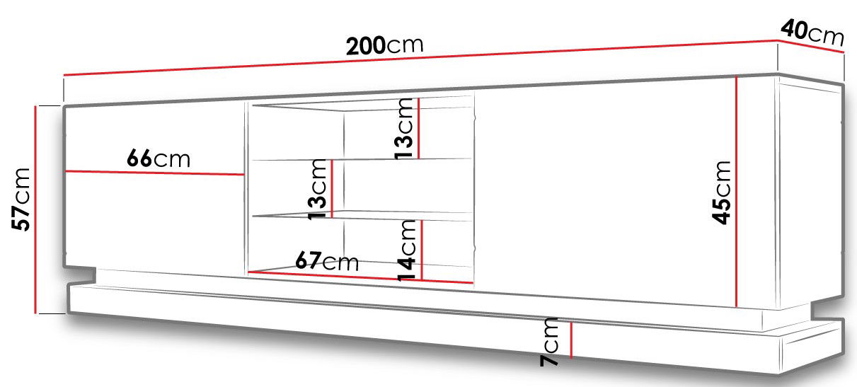 Έπιπλο τηλεόρασης Qiu 4