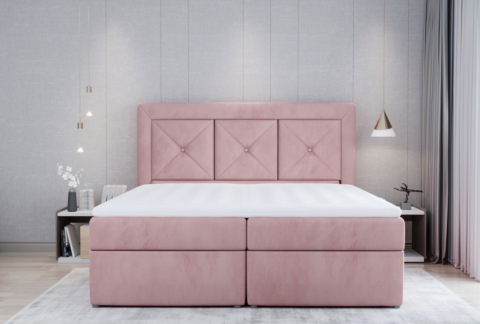 Επενδυμένο κρεβάτι Irma 4