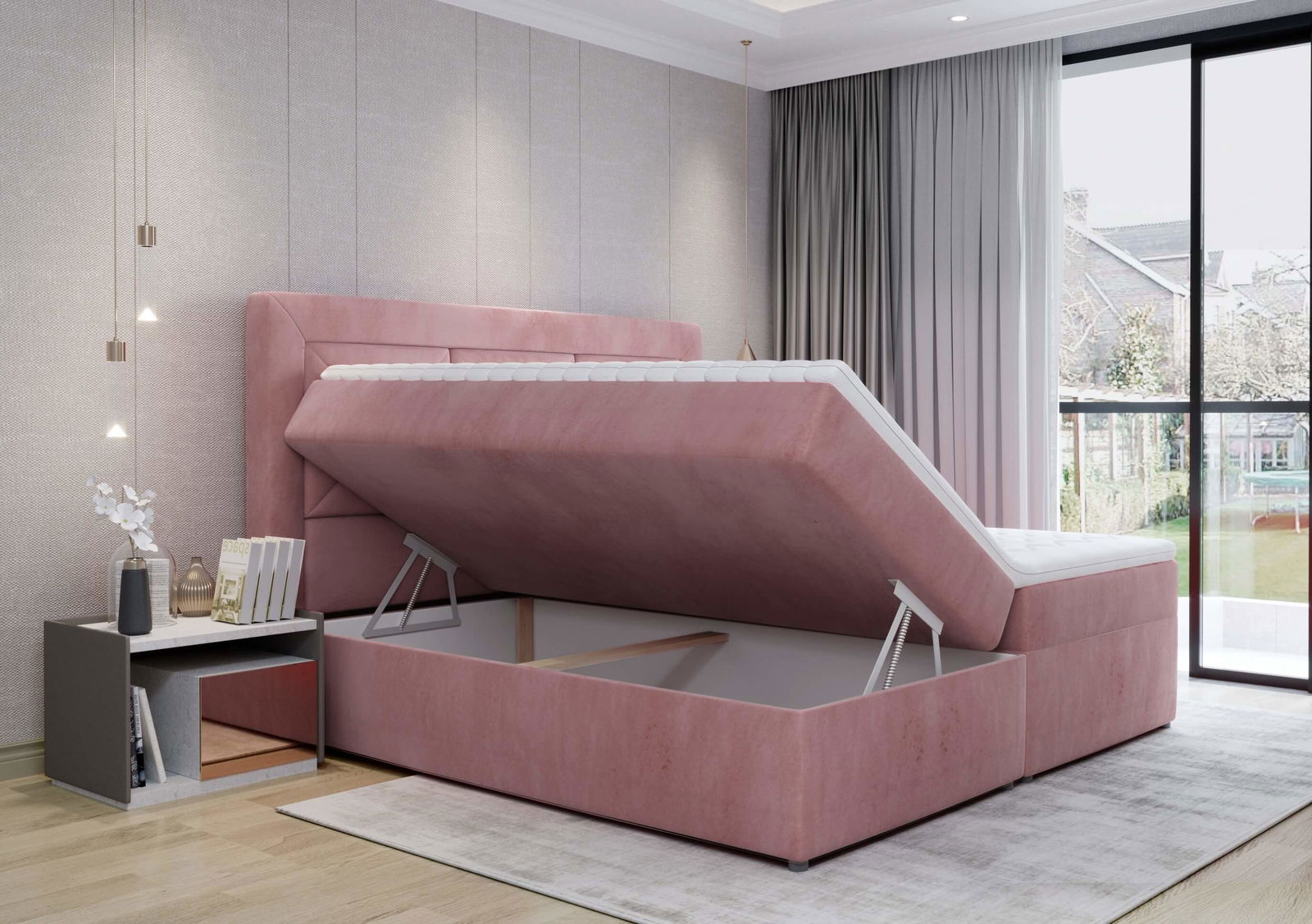 Επενδυμένο κρεβάτι Irma 5