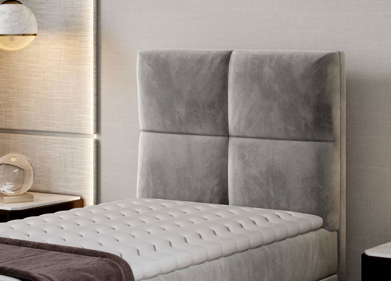 Επενδυμένο κρεβάτι Ivan 6