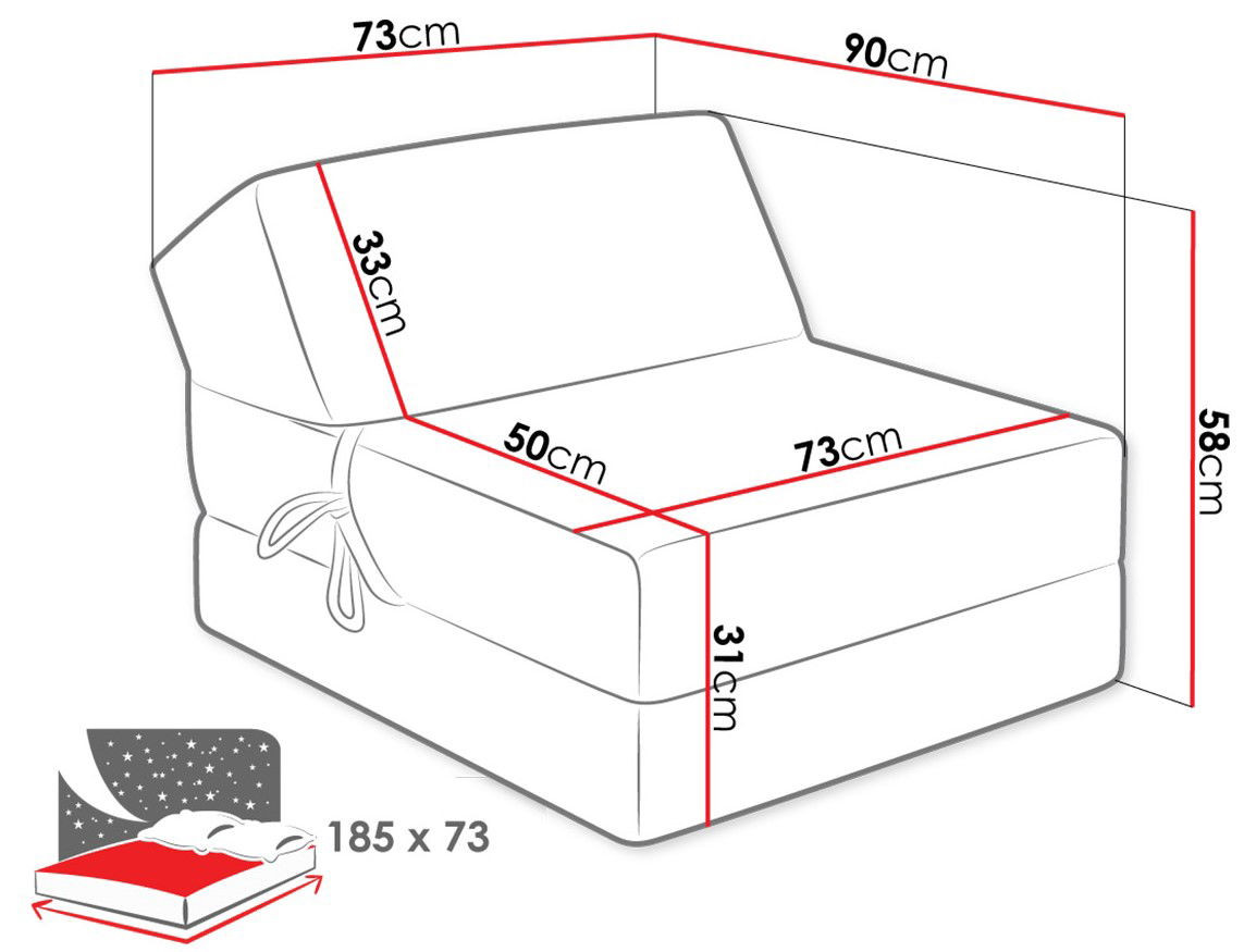 Πολυθρόνα - Κρεβάτι Kevin 3