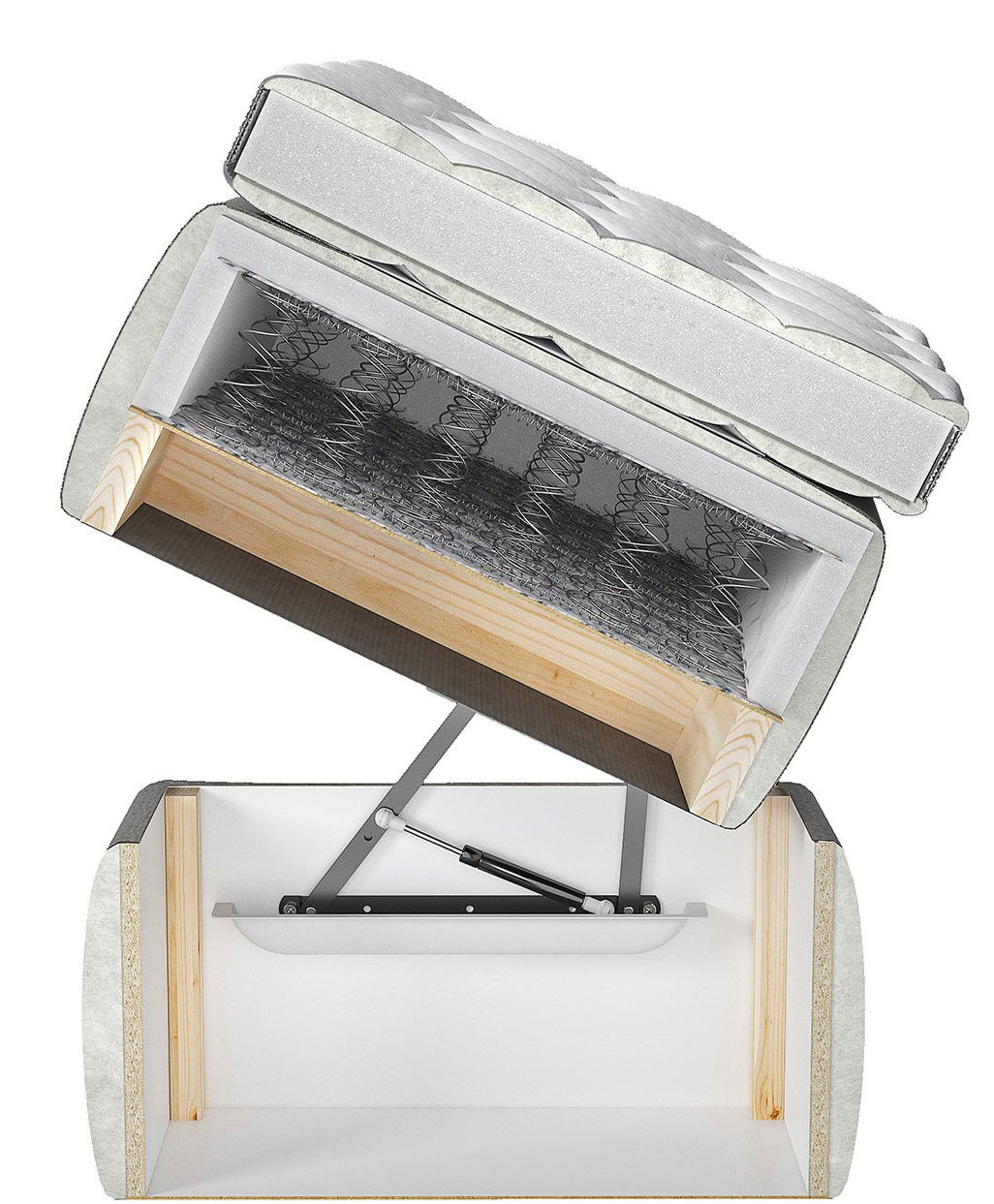 Επενδυμένο κρεβάτι Elegance 6