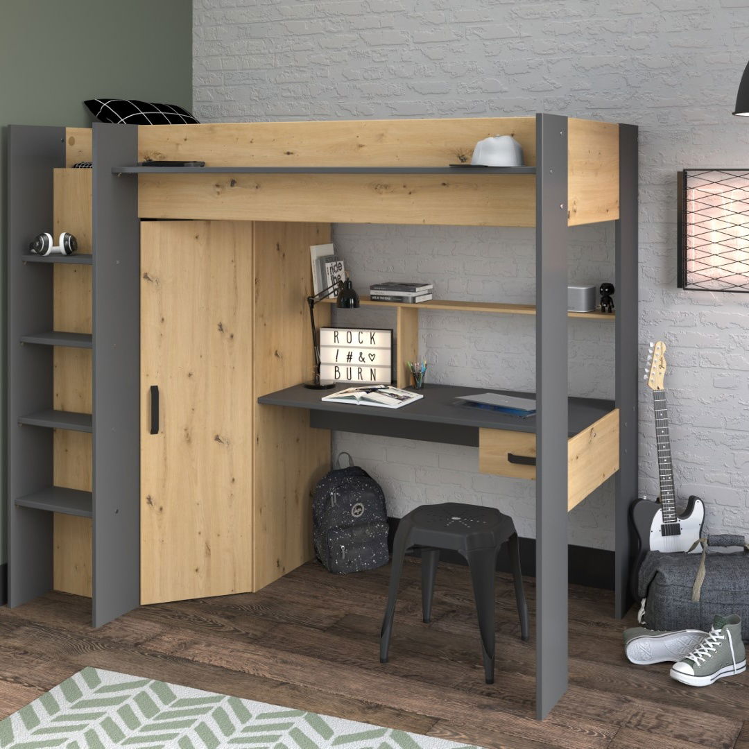 Πολυλειτουργικό κρεβάτι Dense-Fusiko-Mavro 1