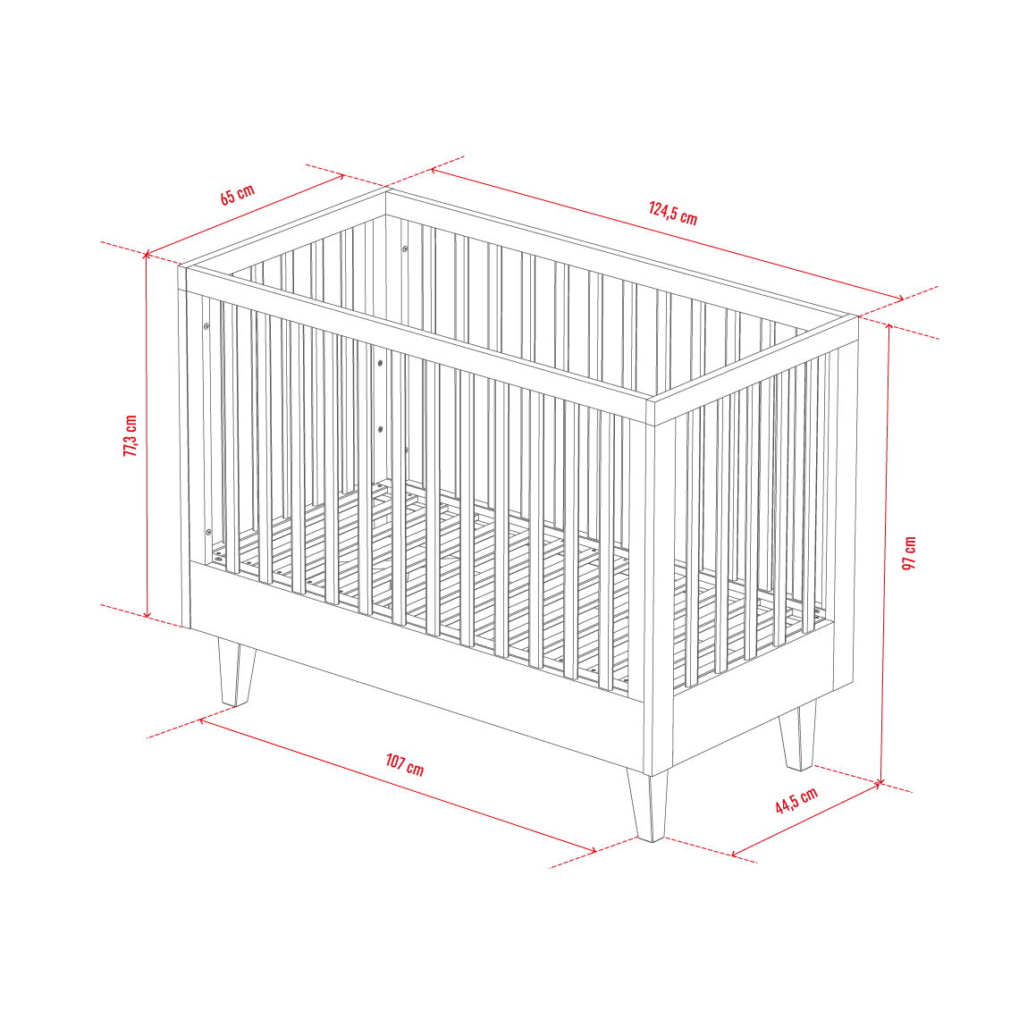 Βρεφικό κρεβάτι Lounge 3