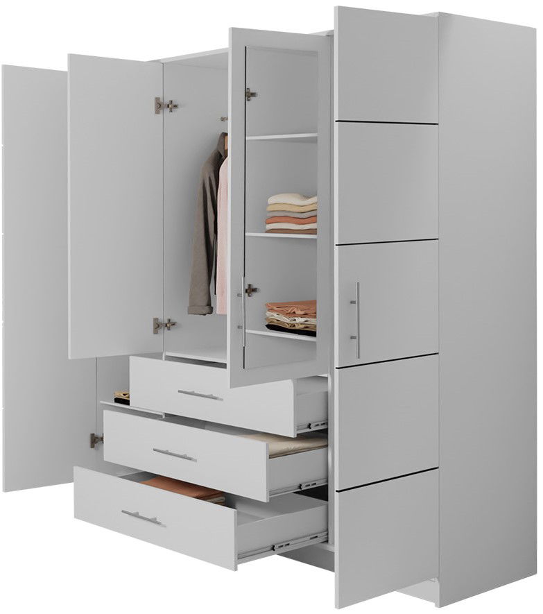 Ντουλάπα τετράφυλλη Bali 4D 2 3