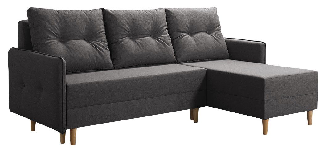 Γωνιακός καναπές Fern-Gkri Skouro 1