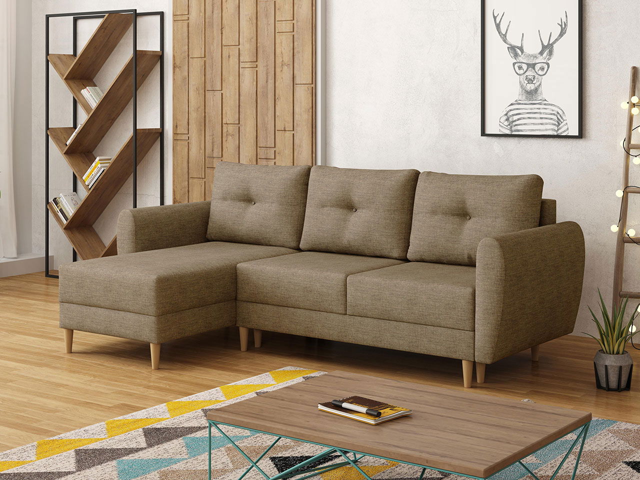 Γωνιακός καναπές Manstad-Mpez 6