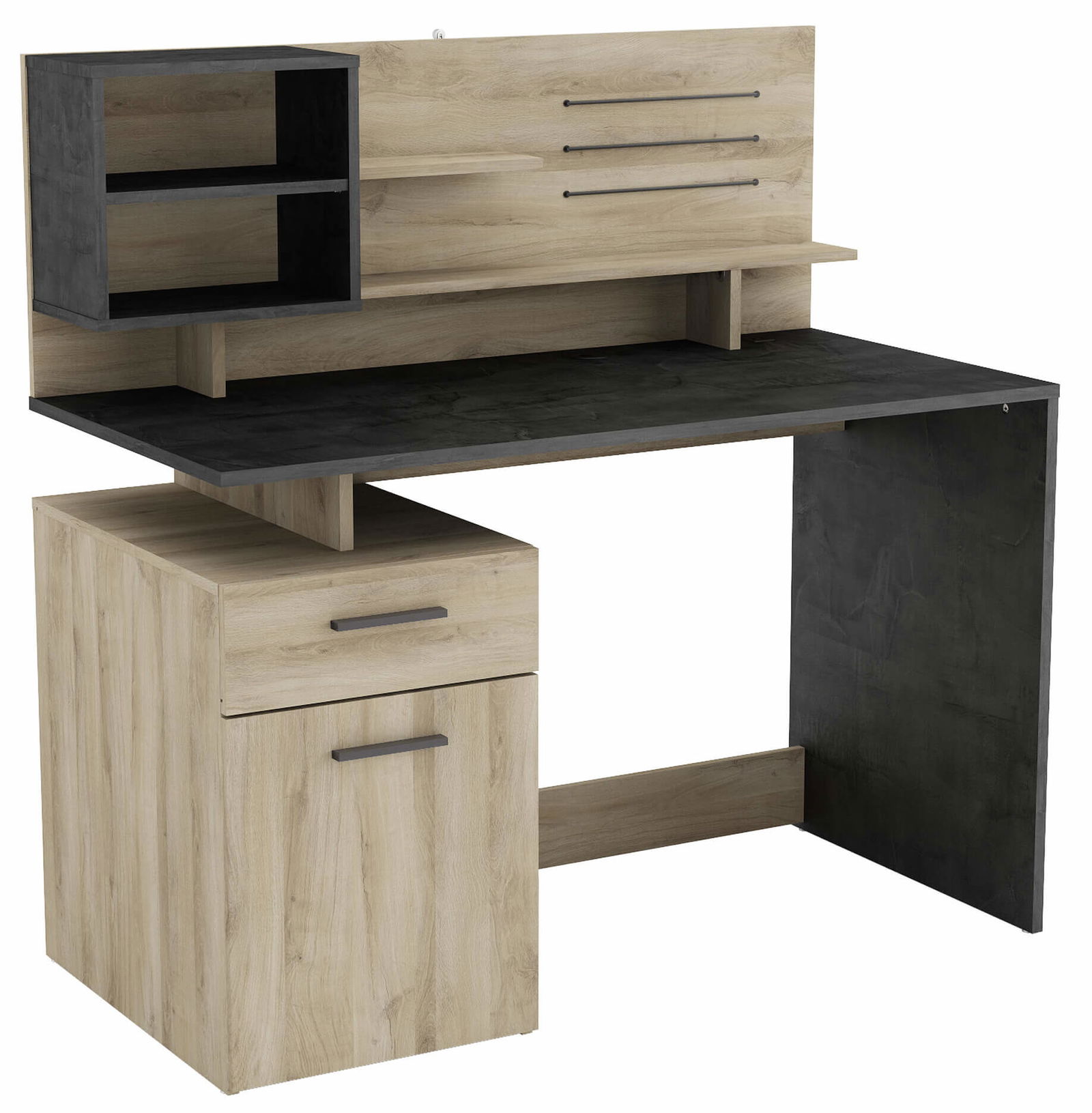 Γραφείο Felicia -Δρυς-Μαύρο 1