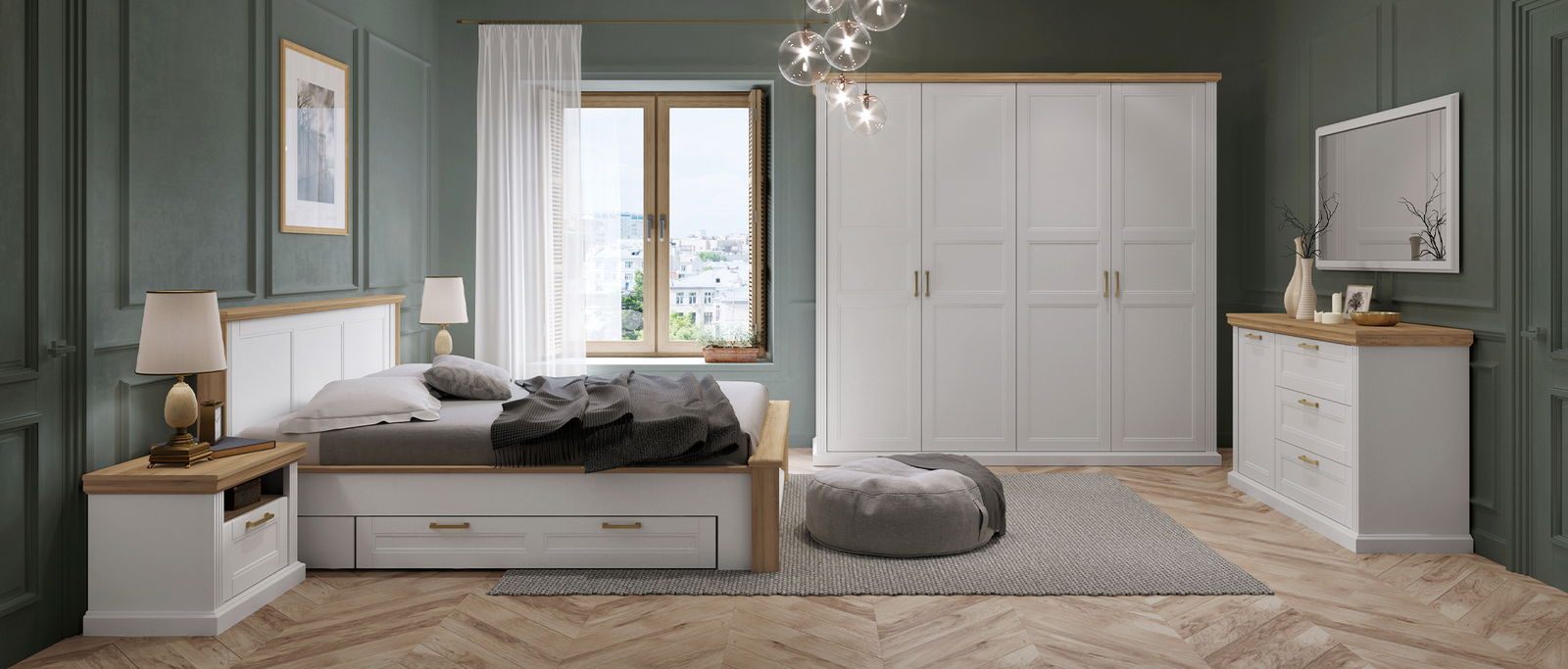 Ντουλάπα τετράφυλλη Tahoma 4D 3