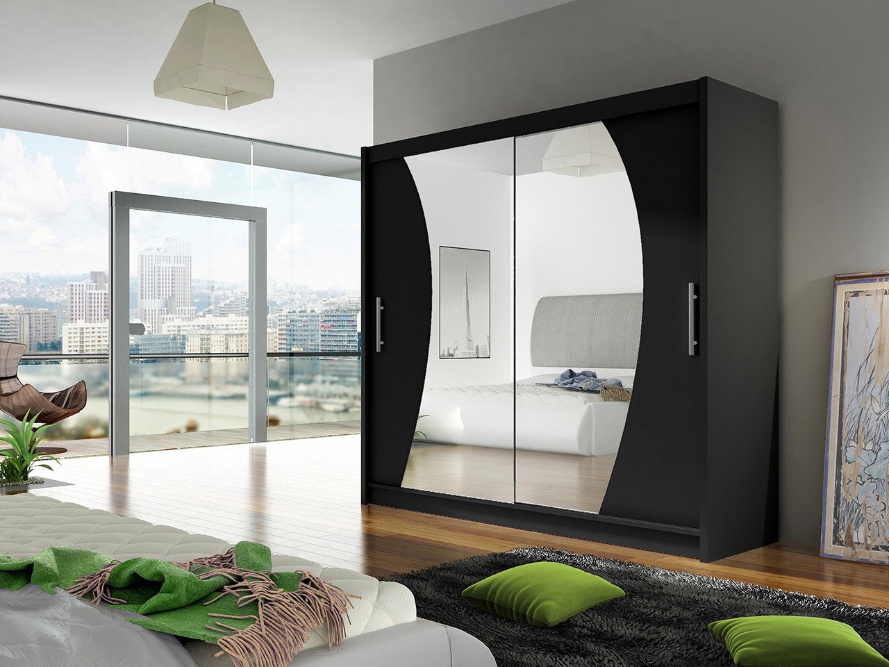 Ντουλάπα London IX συρόμενη 6