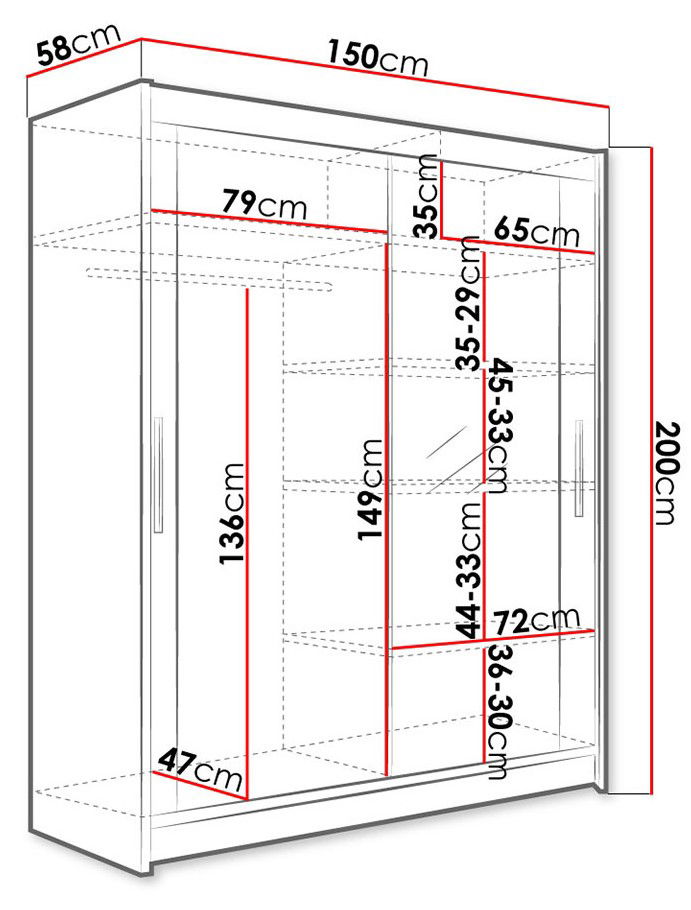 Ντουλάπα Westa VI συρόμενη 3
