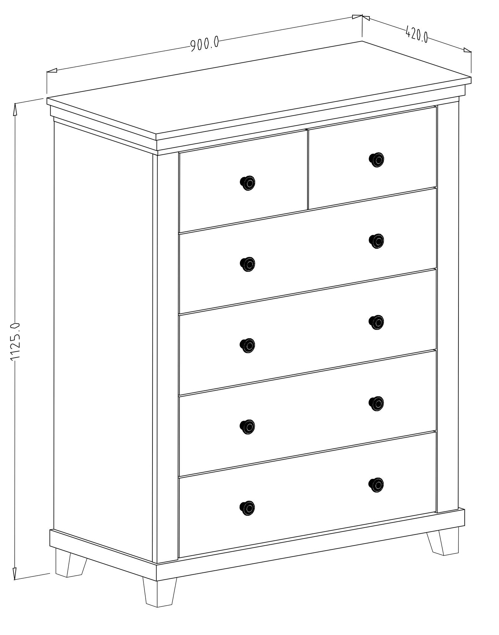 Συρταριέρα Capel 6S 3