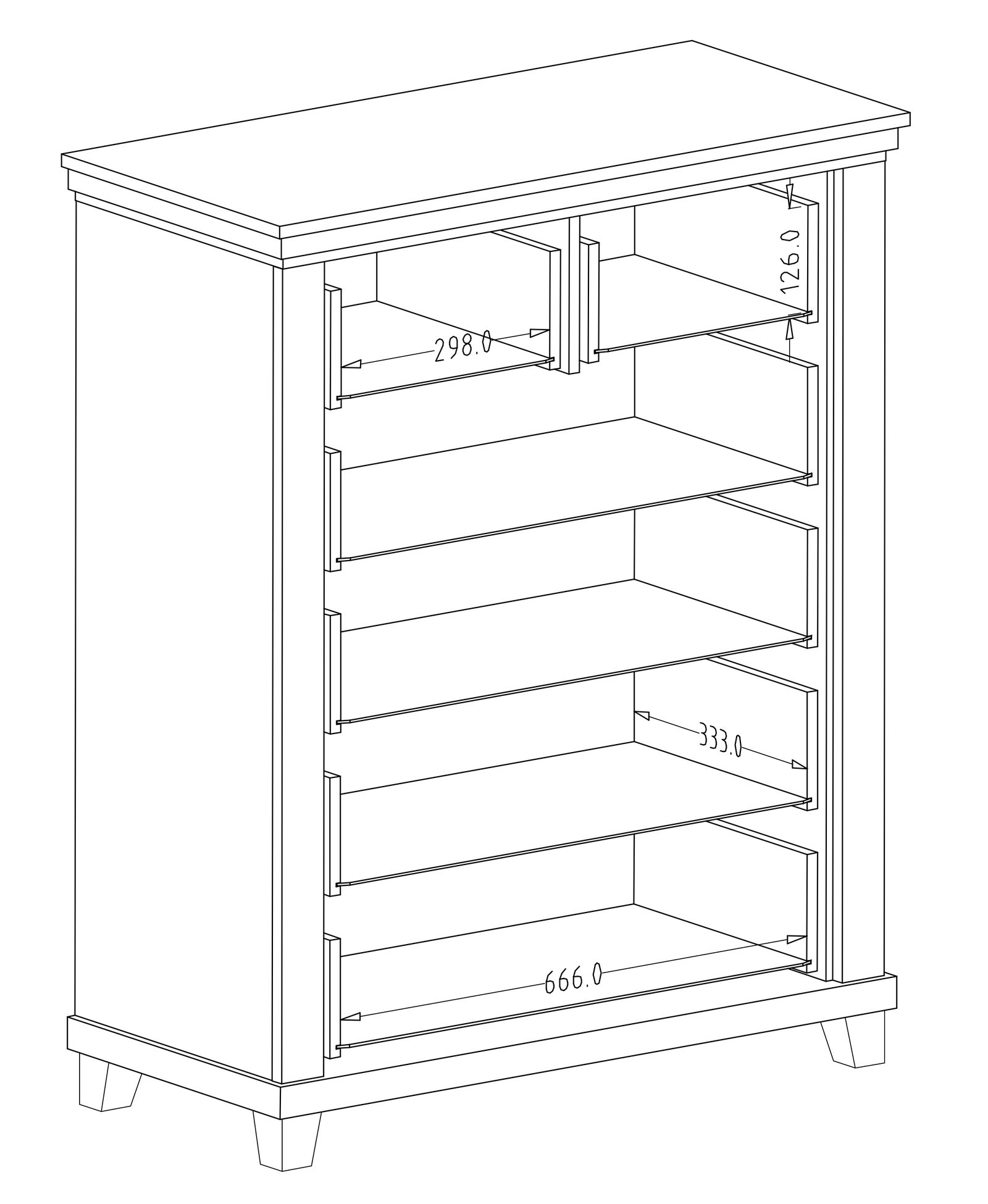 Συρταριέρα Capel 6S 4