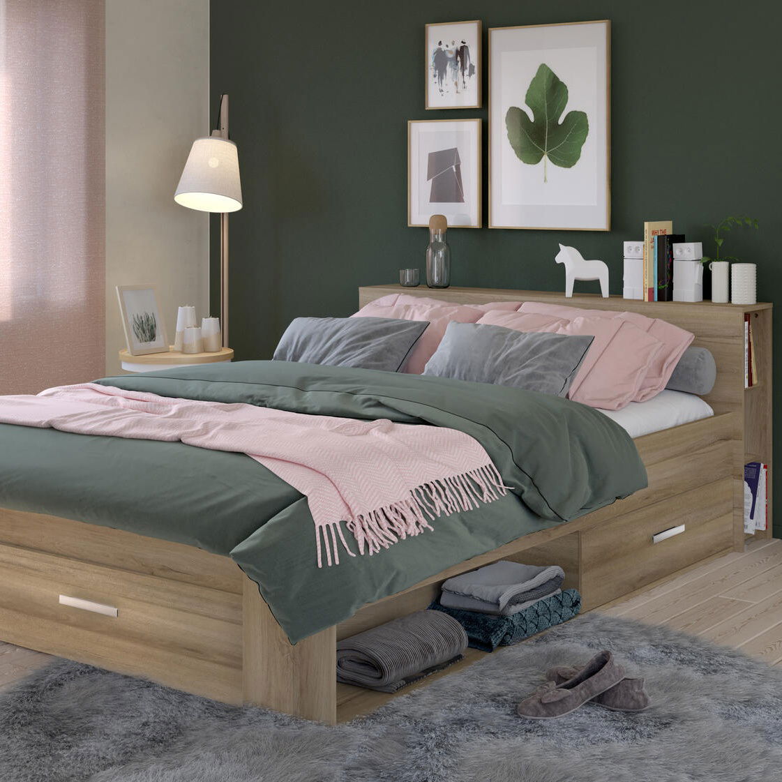 Κρεβάτι Robin-Δρυς-160 x 200 1