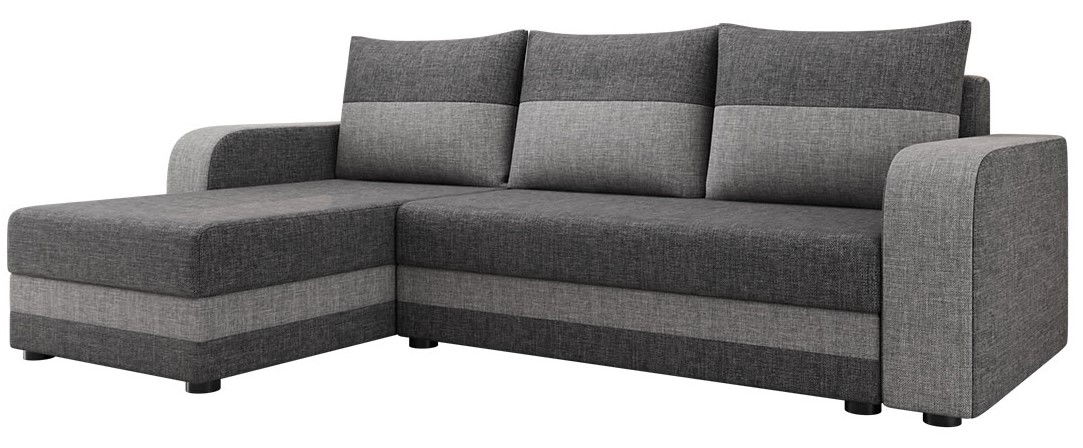 Γωνιακός καναπές Hewlet Bis-Gkri Skouro - Gkri 1