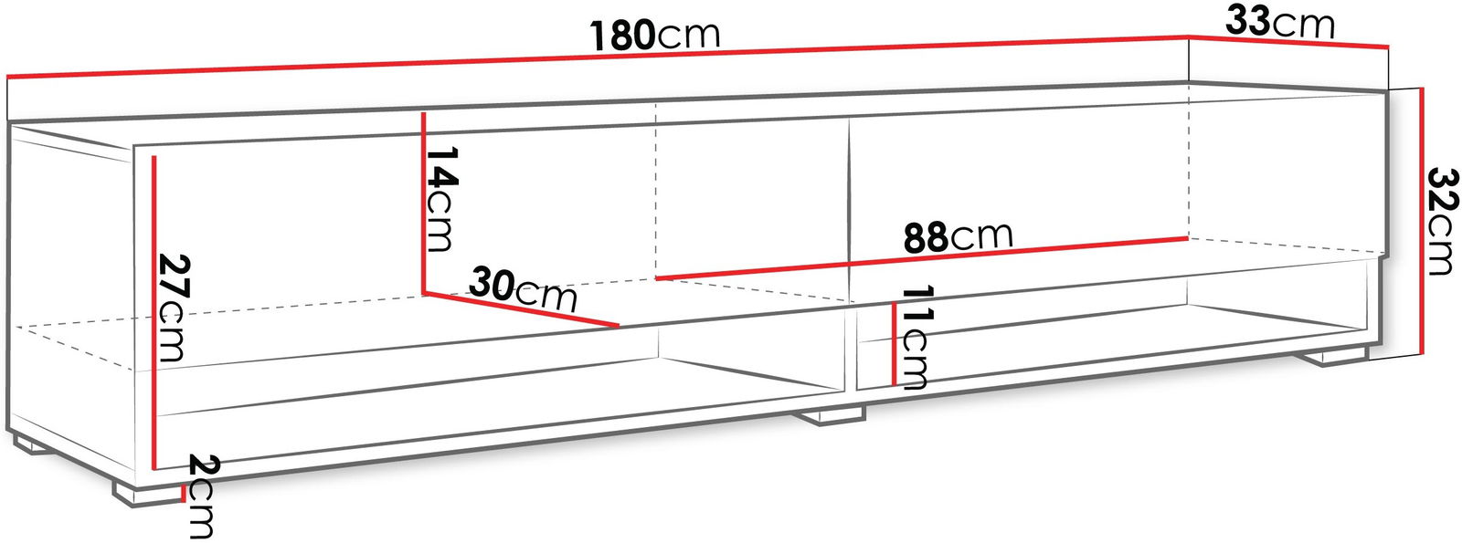 Έπιπλο τηλεόρασης Aelia plus 3