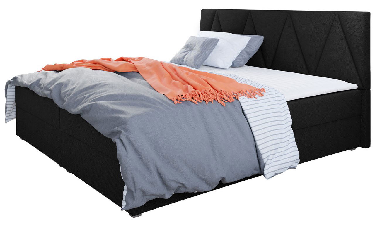 Επενδυμένο κρεβάτι Fado III με στρώμα και ανώστρωμα 6