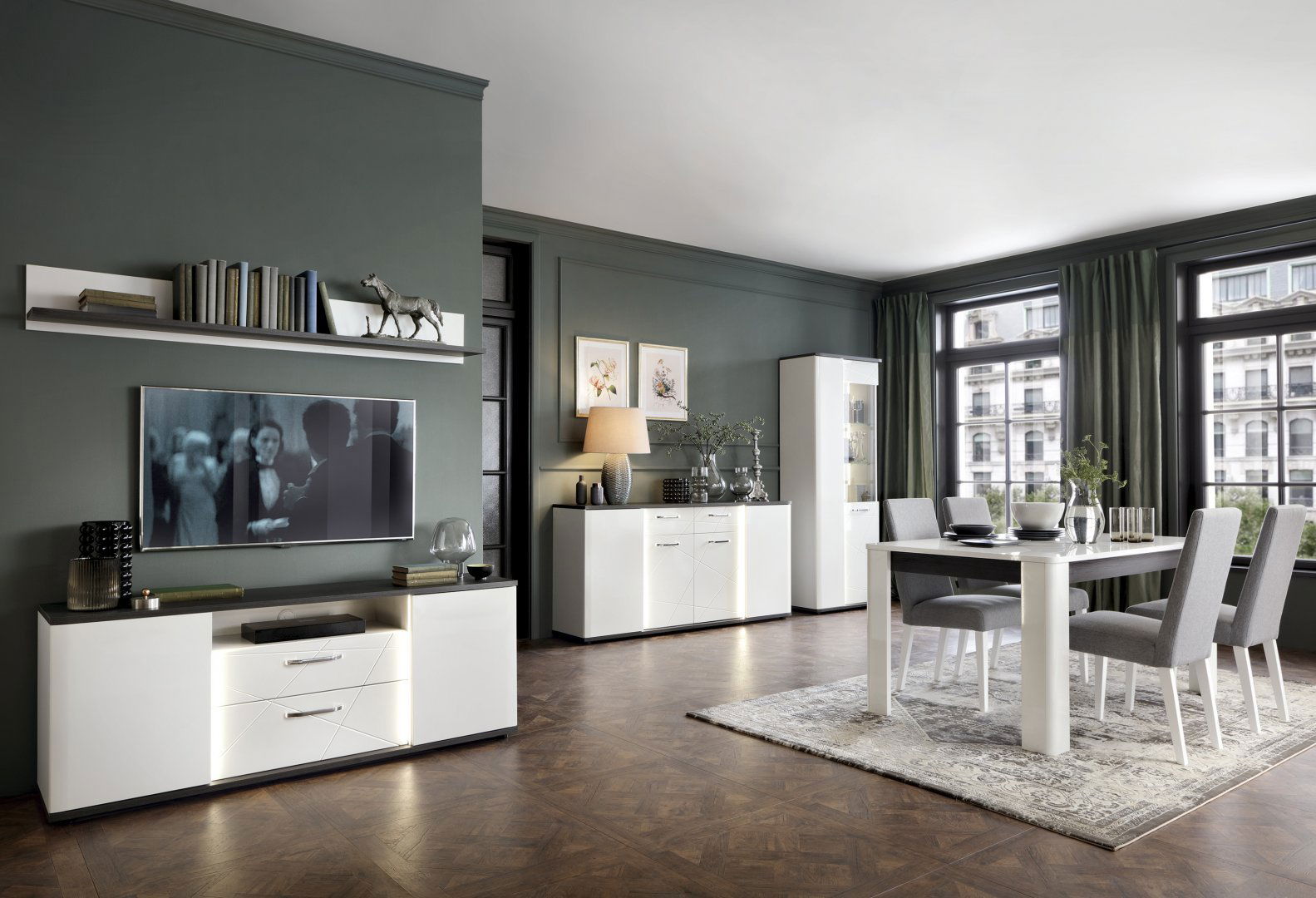 Βιτρίνα Marghera 2D ψηλή 2