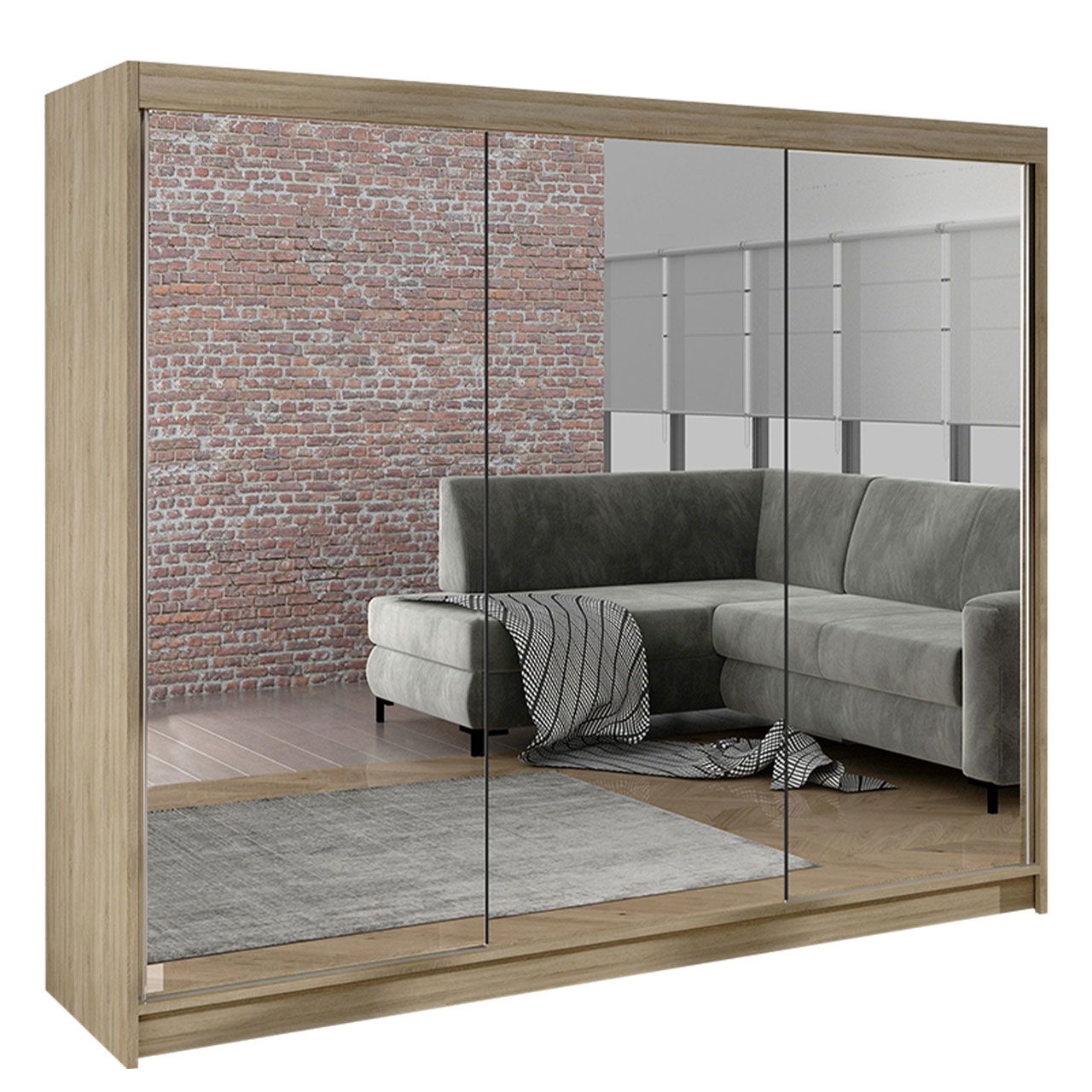 Ντουλάπα Derby III συρόμενη 6