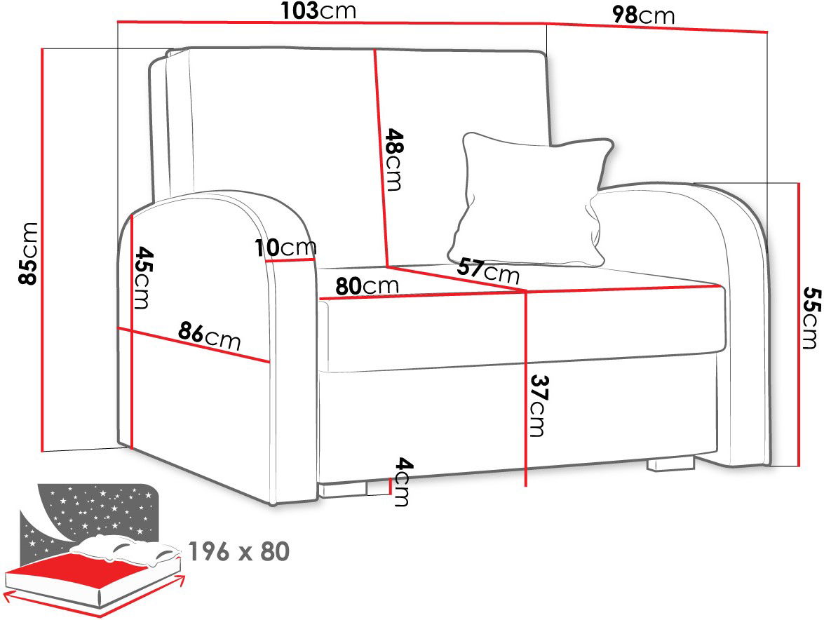 Πολυθρόνα κρεβάτι Viva Soft I 3
