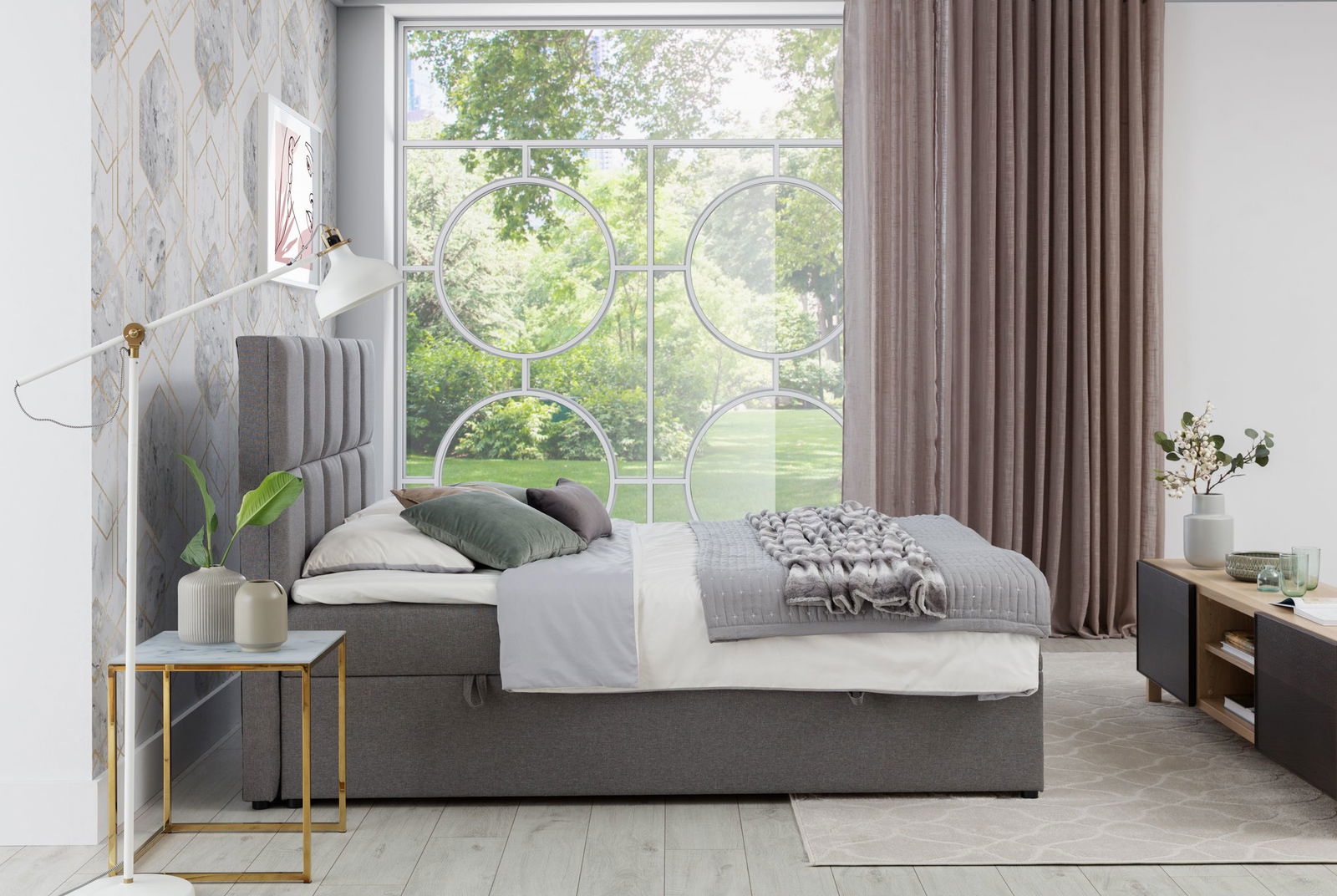 Επενδυμένο κρεβάτι Godleave 6