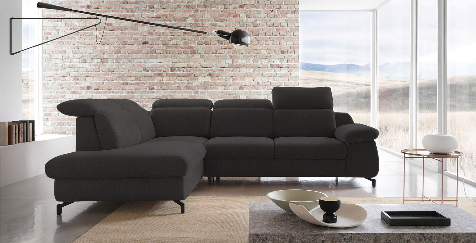 Γωνιακός καναπές Diminicana 6