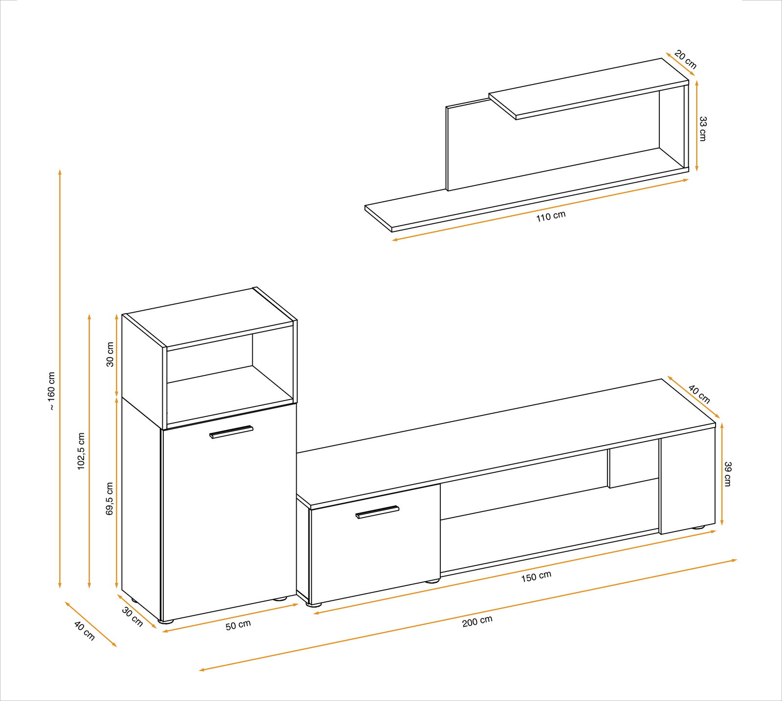 Σύνθετο σαλονιού Navabi 4