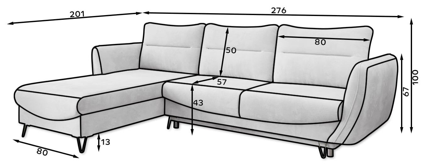 Γωνιακός καναπές Matos 3