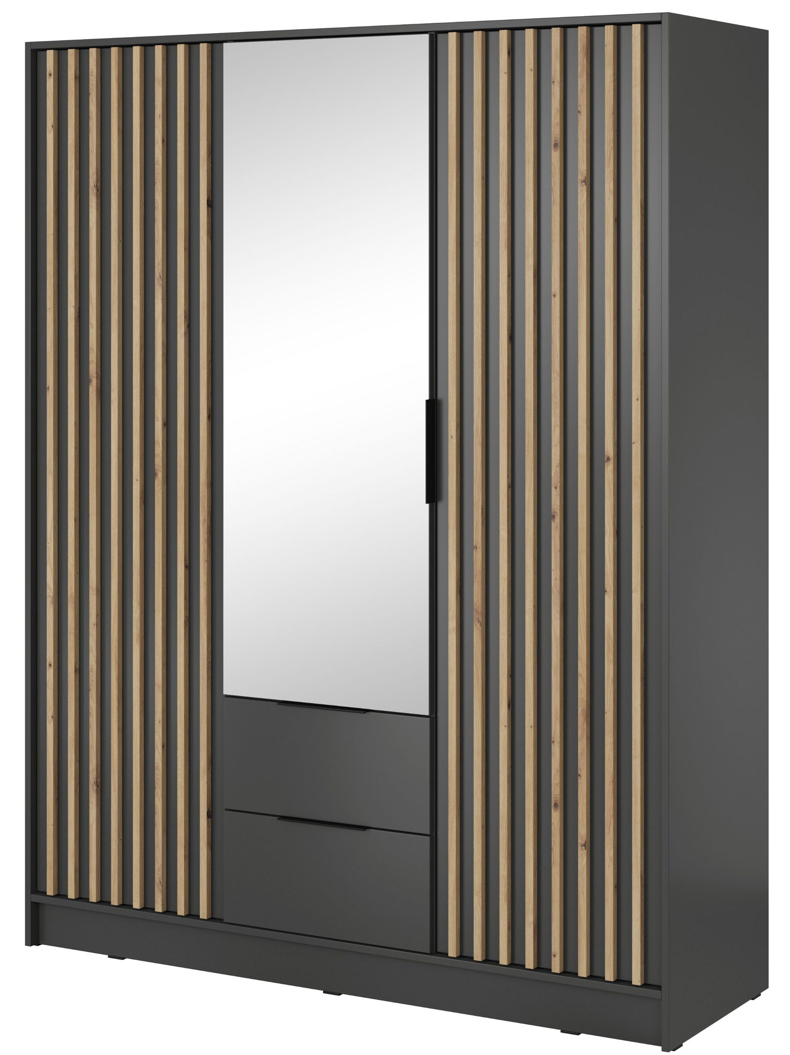 Ντουλάπα Nolan Τρίφυλλη με καθρέπτη 1